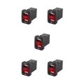 thumbnail image 1 of Riwesomey de coche con reemplazo de adaptador de carga de coche LED dual USB para Corolla/Prado/Reiz, rojo, FTU Rojo FTU 5piezas Riwesomey CBP172446, 1 of 6