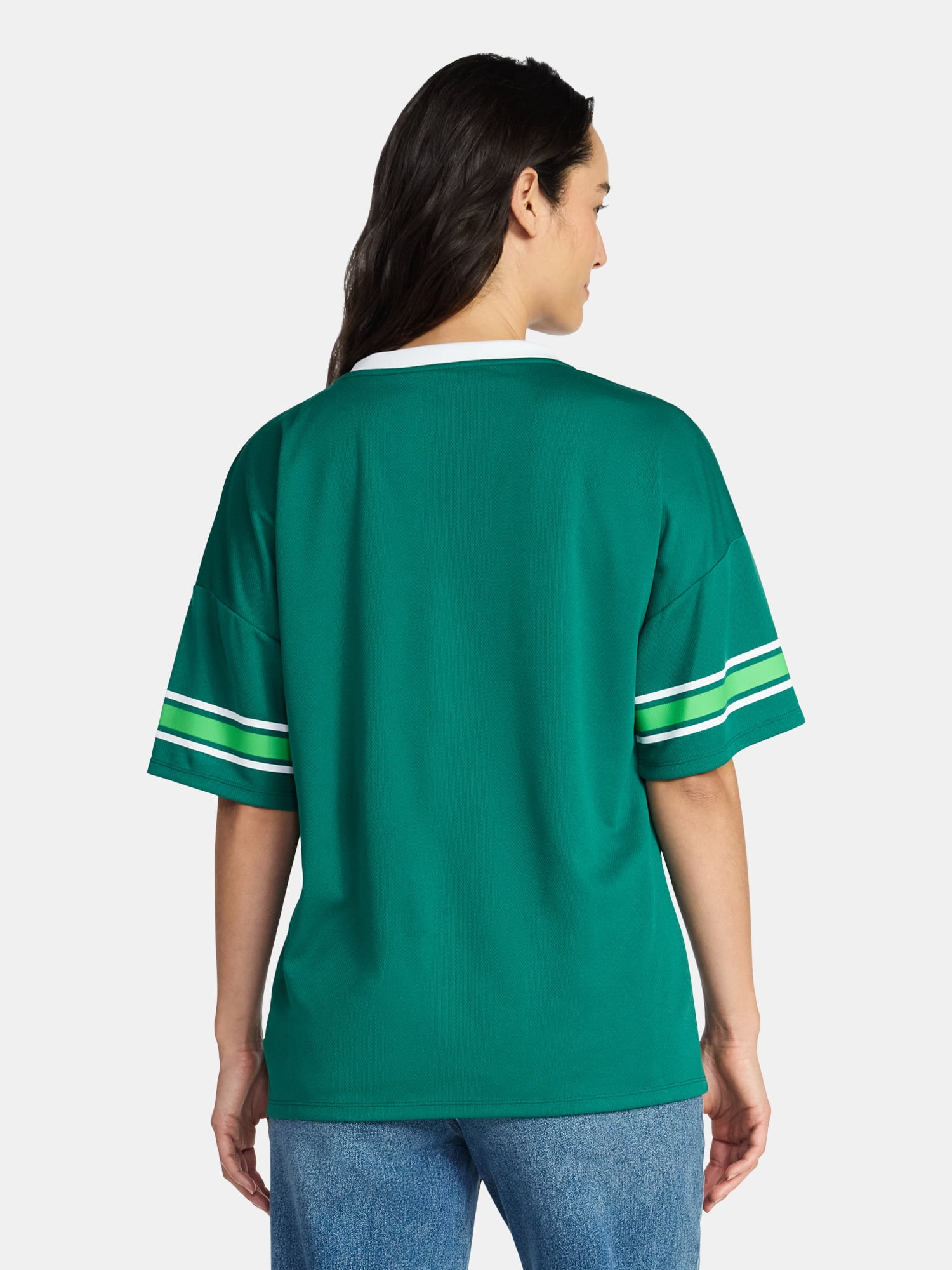 Saint Patrick's Day Women's Lucky Jersey with Short Sleeves from Holiday Time, Sizes XXS-XXL