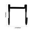 thumbnail image 2 of SKISUNO 3Pcs Heavy Duty Stainless Steel Double Hook Over Door Organizing Hanger Assorted Color, 2 of 8