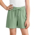 thumbnail image 5 of 3 Pack Girls' Shorts Kids Teen Wide Leg Athletic Shorts Summer Casual Elastic Waist Pull on SweatShorts 3-14 Years Green, 5 of 9