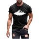 thumbnail image 1 of Hombres Pantalones Cortos de Manga Corta Impresa Casual Cuello Redondo Superior, Camisa de Moda para el Verano Y la Primavera, 1 of 8