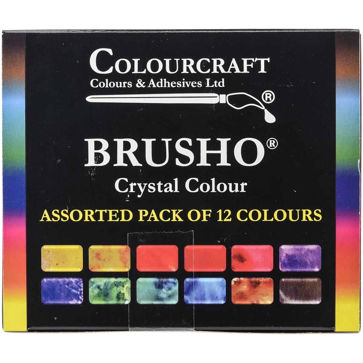 Brusho Crystal Colours Set 12/Pkg