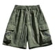 thumbnail image 2 of pstuiky Pantalones cortos para hombre, Pantalones cortos casuales cómodos de moda para hombre, de color liso, con cintura elástica regular, para playa Pantalones cortos de baloncesto, 2 of 4