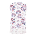 thumbnail image 5 of Women's Fireworks Print Independence Day Tank Top Summer Henley Neck Red White and Blue Tee Tank Patriotic Casual Sleeveless Top Multicolor, 5 of 5