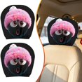 thumbnail image 2 of Haunted Headrest Covers Cute Cartoon Eyes Protector Christmas Headrest For Cars Washable Reusable Protector Truck Suv Interior Decor Car Head Rest Covers With Faces Funny Car Seat Headrest Cover, 2 of 6