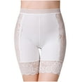 thumbnail image 2 of PiGOGI Women's Lace High Waist Underwear - Sexy Safety Pants - L to 2XL Comfortable Briefs White, 2 of 4