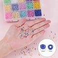 thumbnail image 2 of 6750pcs 15 Color 8/0 Glass Seed Beads Waist Beads 3mm Mini Beads with Container Box for Friendship Bracelet Making Summer Seaside Beading Weaving 0, 2 of 8