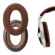 thumbnail image 3 of SUSUchens - 1 par de fundas para auriculares, transpirables, con buen aislamiento acústico, antideslizantes, de piel sintética, de repuesto para HD515, HD555, HD595, HD598, PC360, estilo C, 3 of 8