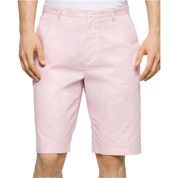 Calvin Klein - Pantalones cortos para caminar casuales de sarga para hombre, gris, 32 Calvin Klein Caminando