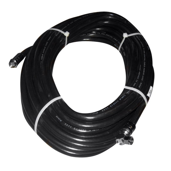 Cable RF KVH RG-11 con conector en ángulo recto - 50 cm