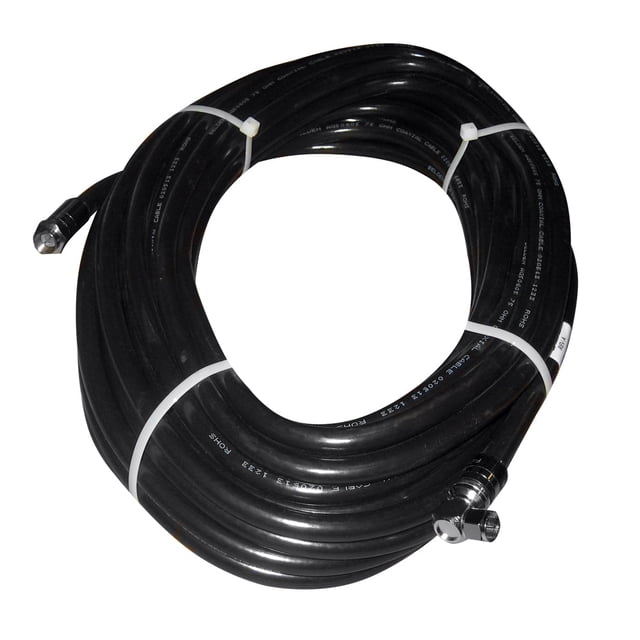 Cable RF KVH RG-11 con conector en ángulo recto - 50 cm
