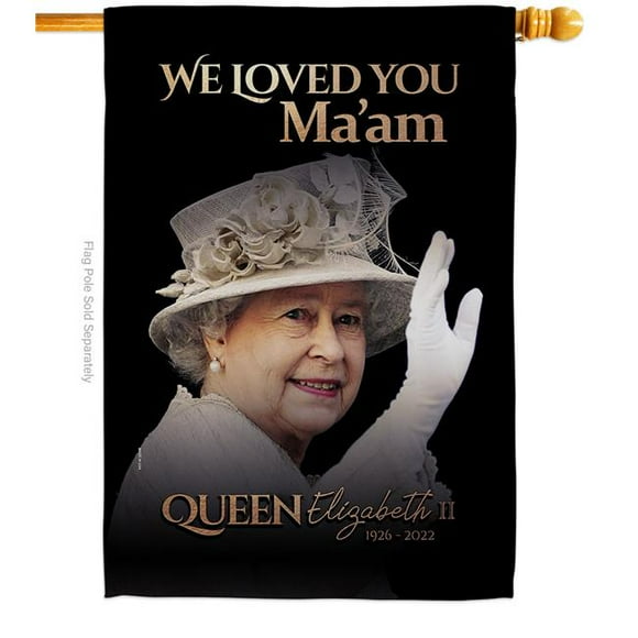 USA Decoration H180317-BO 28 x 40 in. We Loved You Maam Sweet Life Sympathy Double-Sided Decorative Vertical House Flag for Decoration Banner Garden Yard Gift