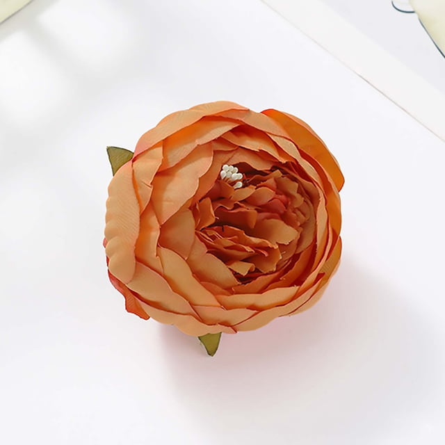 Amzcrzy Artificial Flower, Artificial Plants, Decoration Simulation Flower Head Silk Flower Head Decoration DIY Handmade Material Simulation Flower Decoration Cloth simulation flower