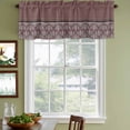 thumbnail image 3 of 2 Pack Valances for Window, Boho Red Brown Flower Short Curtains for Kitchen Bedroom Living Room, Abstract Bohemia Pesley Floral Rod Pocket Small Window Treatment Valance Drapes 42 x 12 Inch, 3 of 8