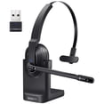 thumbnail image 1 of EKSA - H5 Bluetooth 5.0 Headsets, PC Wireless Headphones, 2 Mics ENC Earphones, with Charging Base USB Dongle for Office My Lux Decor Round, 1 of 7