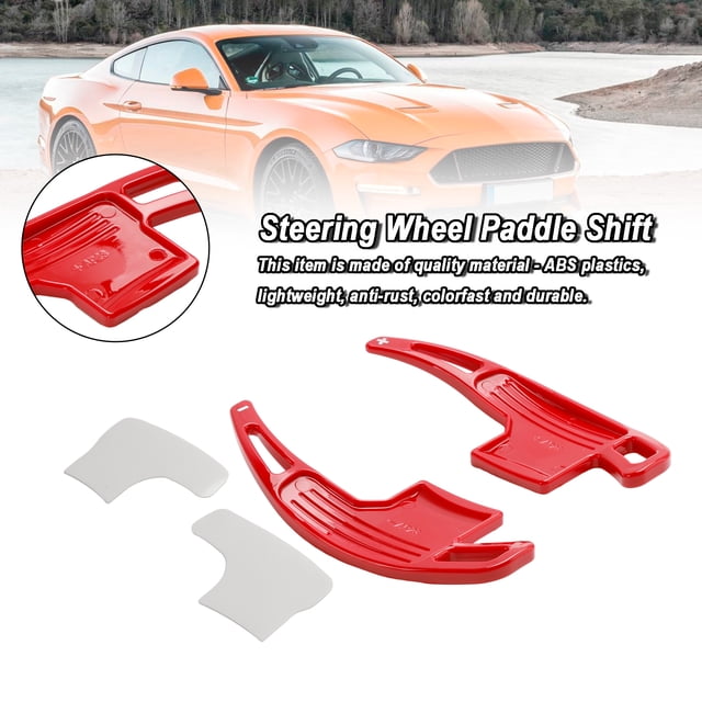 Levier de Vitesse à Palettes au Volant Rouge Compatible avec Ford Mustang 2015-23