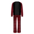 thumbnail image 4 of Conjuntos de pijamas navideños familiares a juego Grinch 2024, pijama de Grinch con parte superior y pantalones de pijama a cuadros, pijama de Grinch para niños y adultos para la familia, Hombres 2XL, 4 of 4