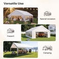 thumbnail image 4 of LAUSAINT HOME 20x30 ft Party Tent, Waterproof Heavy-Duty Event Shelter with Removable Sidewalls for Backyard Parties, Birthday & Camping, 4 of 12