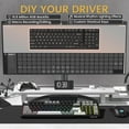 thumbnail image 4 of COSTOM Wireless Mechanical Keyboard, 3 Mode Gasket Mounted RGB Gaming Keyboard with Volume Knob, Pre-Lubed Linear Switches, MDA-Profile, 98 Keys Hot Swappable Creamy Keyboard for PC/Tablet/Xbox/PS4, 4 of 9