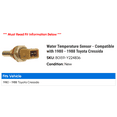 thumbnail image 2 of Water Temperature Sensor - Compatible with 1980 - 1988 Toyota Cressida 1981 1982 1983 1984 1985 1986 1987, 2 of 2