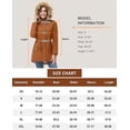 thumbnail image 2 of Women Winter Parka Coat, Windproof Women Winter Coat Fleece Lined Long Parka with Faux-Fur Hood (Ginger, Medium), 2 of 7