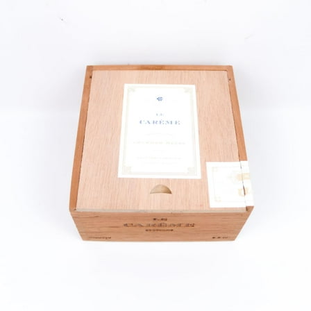 Le Careme Robusto Empty Wood Cigar Box 5.5" x 5.25" x 3"