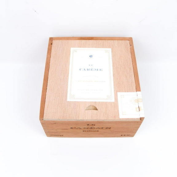Le Careme Robusto Empty Wood Cigar Box 5.5" x 5.25" x 3"