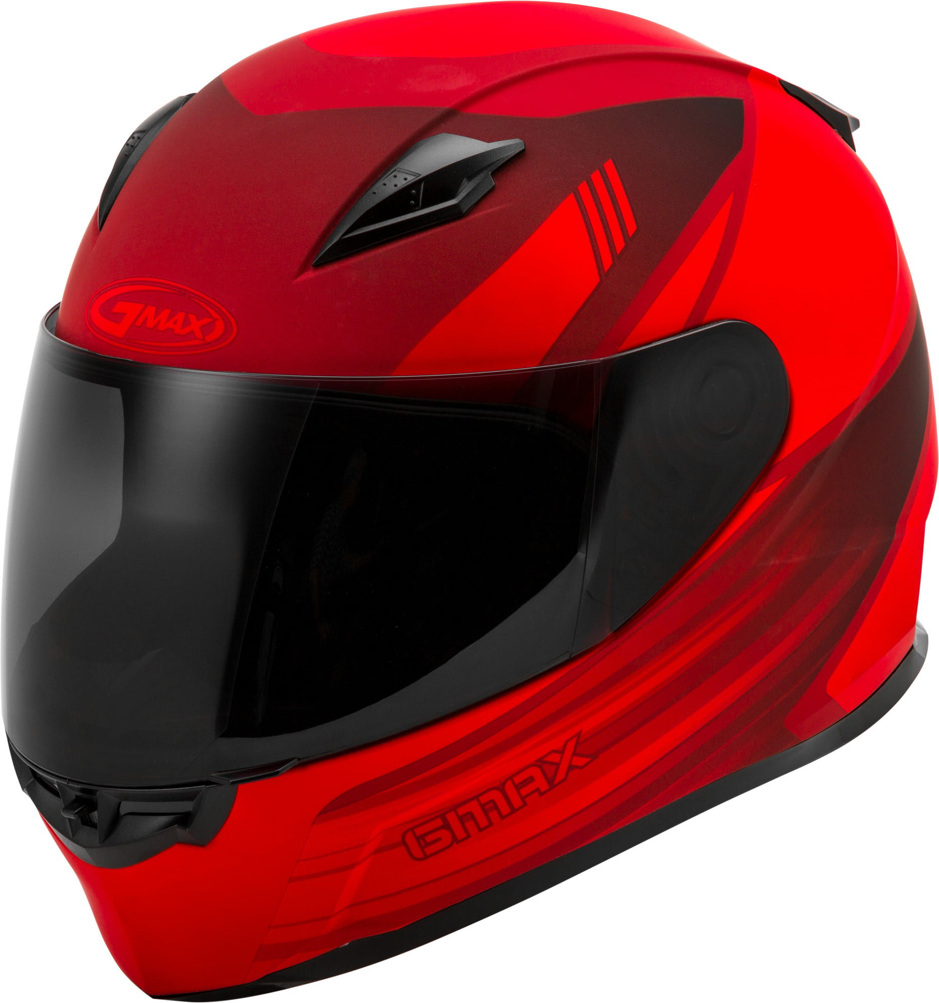 GMAX FF-49 Deflect Motorcycle Helmet Matte Red/Black - Walmart.com