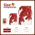 thumbnail image 3 of Rocae Red Maple Leaf for Christmas Drawstring Linen Gift Bag with Drawstrings Treat Bag Goody Present Bags for Christmas Party Favor-Small, 3 of 9