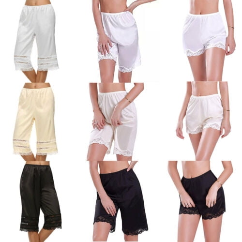 Pudcoco Pudcoco Women Lace Safety Short Pants Skirt Under Briefs Shorts Slips Ice Silk Home