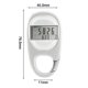thumbnail image 5 of Contador de pasos con clip de distancia para caminar simple digital 3D en podómetro con clip, memoria Distancia para caminar Millas/km Ejercicio Actividad física Calorías para hombres, 5 of 5