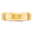 thumbnail image 4 of Primal Gold 14 Karat Yellow Gold 6mm Beveled Edge Comfort Fit Band Size 12, 4 of 11