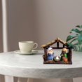 thumbnail image 3 of Juego de estatuillas de cuna de Belén navideño con estatua de estatuilla familiar sagrada para guardería mesa de Navidad, 3 of 4