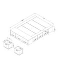 thumbnail image 3 of Pemberly Row Storage Platform Bed with Baskets Full Gray Oak, 3 of 7