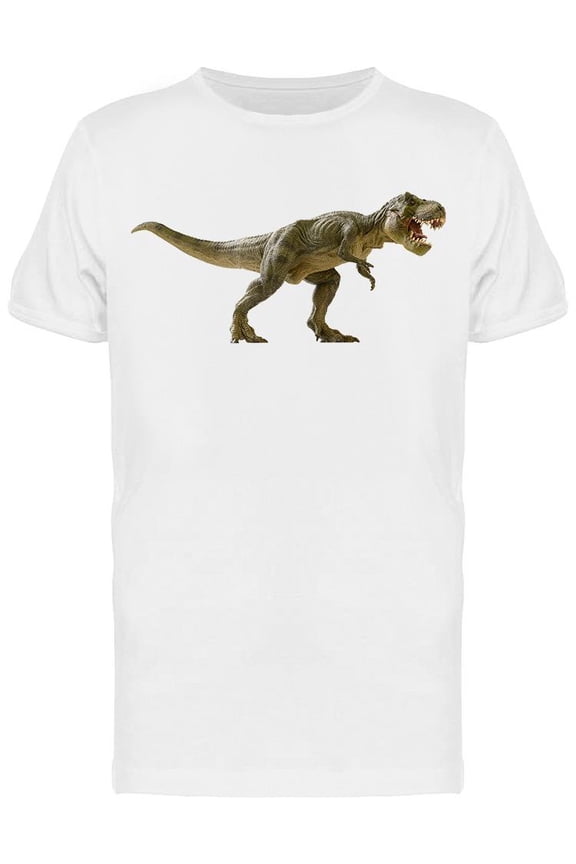 Roaring Realistic T- Rex T-Shirt Men -Image by Shutterstock, Male XX-Large