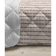 thumbnail image 3 of Geometric Down Alternative Comforter, Checked Rhombus Classic Diamond Line Pattern Crosswise Tile Design Art, Microfiber Quilt for All Season, 5 Sizes, Coral and Cream, by Ambesonne, 3 of 3