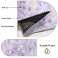 thumbnail image 6 of 2x3 Ft Entryway Area Rug, Purple Floral Retro Kitchen Rug Runner Washable Floor Mat, Abstract Vintage Floral Botanical Non Slip Indoor Door Mat Throw Carpet for Bathroom Living Room Bedroom, 6 of 8