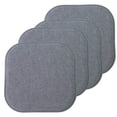 thumbnail image 1 of Cojín para silla Sweet Home Collection, espuma viscoelástica, paquete de 4 unidades, azul/gris, 1 of 6
