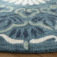thumbnail image 3 of SAFAVIEH Novelty Tamsen Floral Area Rug, Blue/Ivory, 8' x 8' Round, 3 of 7