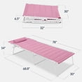 thumbnail image 2 of Best Choice Products Extra Wide Padded Patio Chaise Lounge Chair, Portable Recliner w/ 8 Positions - Carnation/White, 2 of 8