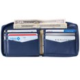 thumbnail image 3 of Alpine Swiss Mens Womens RFID Blocking Zipper Wallet Leather Zip Around Bifold, 3 of 6