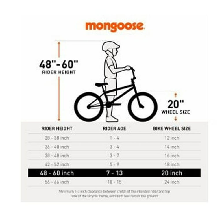 Bmx bike wheel size online