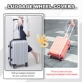 thumbnail image 4 of Uxcell Luggage Wheel Protection Cover, Wear Resistant Anti Noise Silicone Suitcase Protective Covers, 10Pcs &Yellow Wheel-Fitting for 2.2-2.6" Spinner Wheel Suitcases Travel, 4 of 6