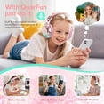 thumbnail image 4 of Auriculares QearFun Kids Bluetooth 5.3 inalámbricos con micrófono y auxiliar, 4 of 7