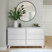 Plank Beam Classic 6-Drawer Dresser, White