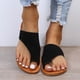 thumbnail image 5 of Sandalias de mujer de estilo nuevo de verano con parte inferior plana y puntera exterior Wmkox8yii  shjk6000, 5 of 6