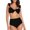 Black, variant on Lroveb Bikini Sets for Women Tween Swimsuit Two Piece With Chest Pad 2 Piece Swimsuit