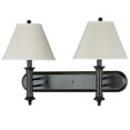 thumbnail image 2 of Cal Lighting LA-60007W2L-1R 60 W X 2 Applique avec Interrupteur à Bascule et Finition Rouille, 2 of 2