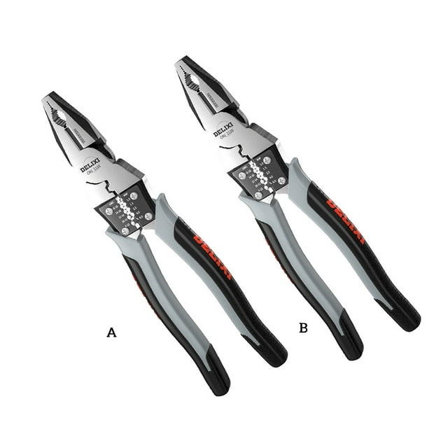 Pince à Fil Aiguille Nez Diagonal Mâchoire Lisse Poignée Antidérapante Stripper Câble Réutilisable Outils de Réparation Multifonctionnels pour Électricien 7 Pouces