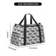 thumbnail image 3 of Fotbe Gray Tractor Bolsa de Viaje con Estampado, Bolsa de Fin de Semana para Mujer con Compartimento para Zapatos, Bolsa de Gimnasio con Bolsillo Húmedo, 3 of 7